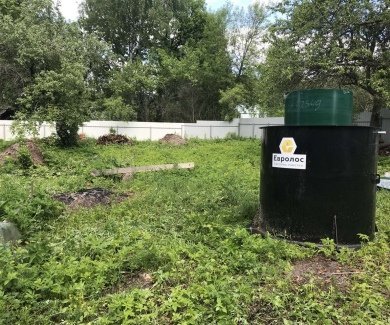 Монтаж септика c алмазным бурением фундамента