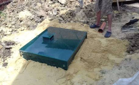 Очистная станция в деревне Никулино