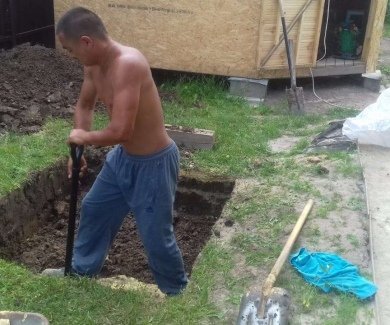 Очистная станция в деревне Никулино