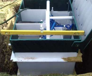 Очистная станция в деревне Никулино