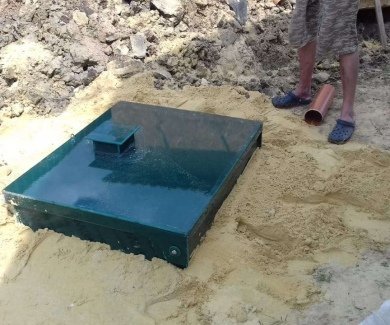 Очистная станция в деревне Никулино