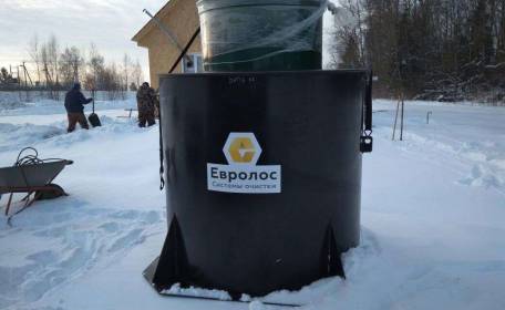 Зимний монтаж автономной канализации