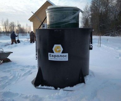 Зимний монтаж автономной канализации
