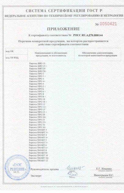 Сертификаты качества Септима — Инженерные системы: Сертификат соответствия ГОСТ Р, страница 3